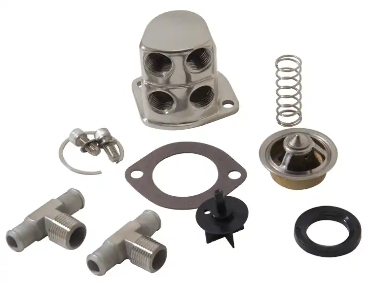 Secure Checkout Polished Stainless Ford 429, 460 Thermostat Kit