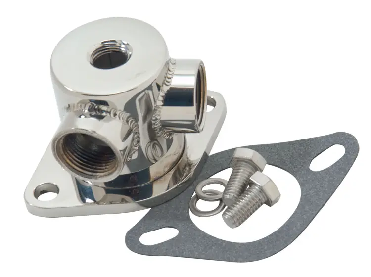 Polished 316L Stainless Steel Water Outlet 3/4" NPT Outlet Divider with Bypass Crafted