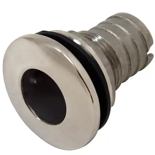 1-1/8" Slip-On Hose Stainless Steel Water Discharge Fitting - Short Limited Offer