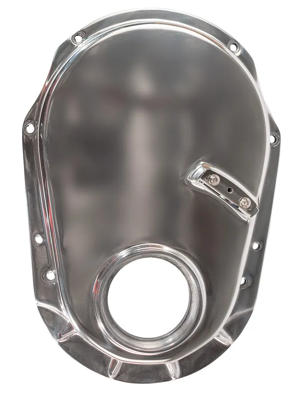 Popular Big Block Chevy Polished Aluminum Timing Cover - Gen 6 - Double Roller