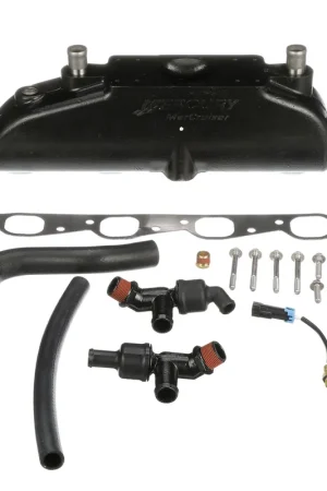Trending Exhaust Manifold Conversion Kit 866178A02 - For Use on 496 Magnum and 8.1S MerCruiser Stern Drive and Inboard Engines
