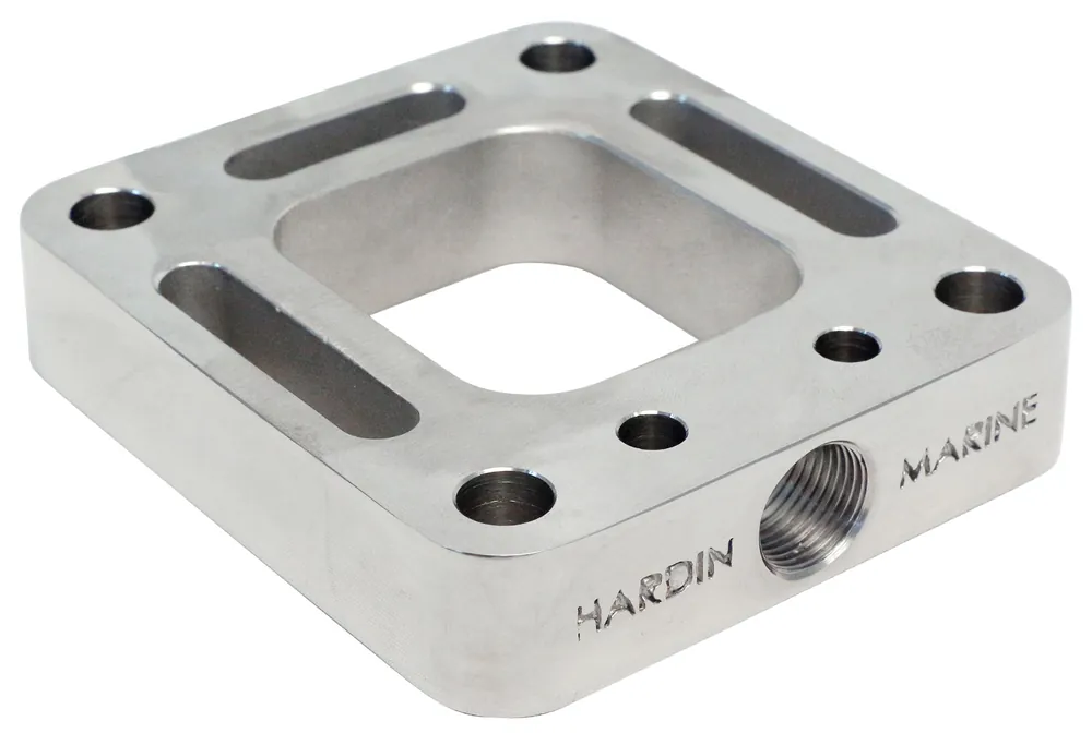 Affordable O2 Spacer, Stainless Steel, For Stock Mercury Exhaust with Wet Joint Riser