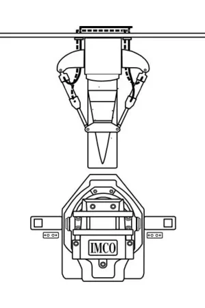 Top Pick Extension Box for Bravo or Imco SC, SCX , 2 Rams, Straight Back, Black