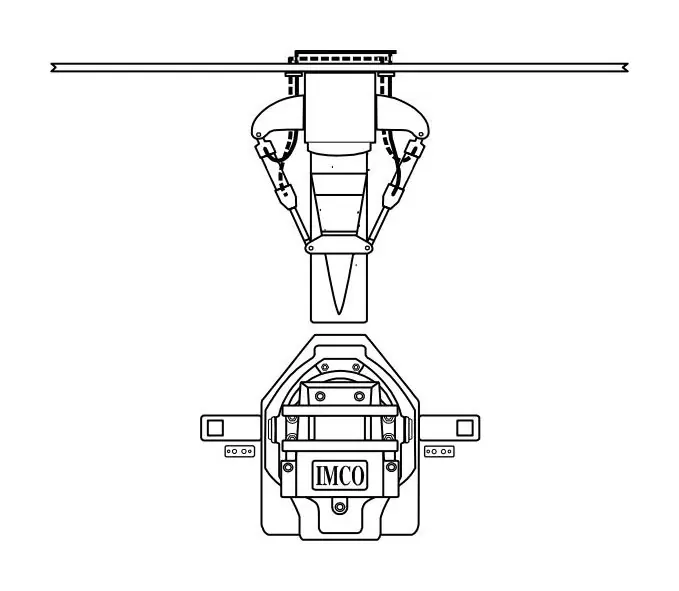 Top Pick Extension Box for Bravo or Imco SC, SCX , 2 Rams, Straight Back, Black