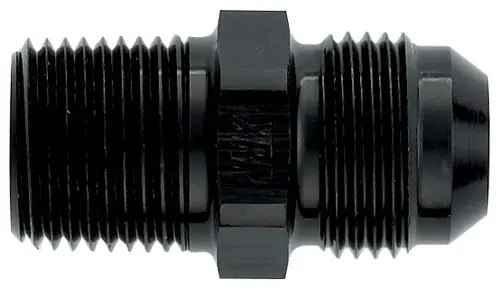Black Straight Male AN Flare to NPT Pipe Adapter Express Delivery