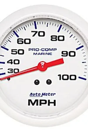 0-100MPH Speedometer Gauge 3-3/8" Conventional Pitot High Quality