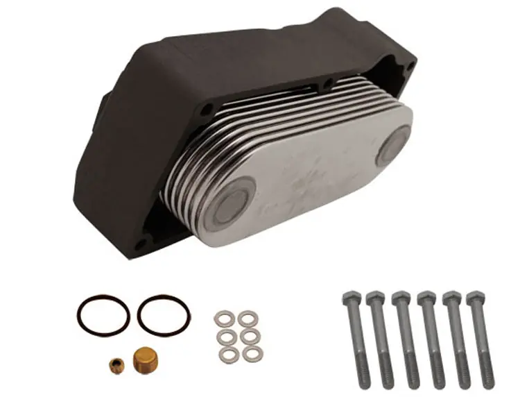 13 Plate Stainless Steel Oil Cooler Kit (Port) Place Order