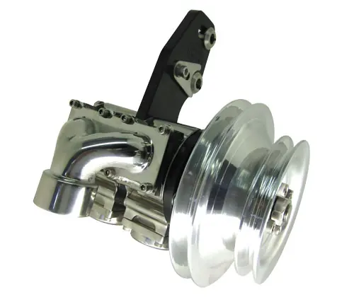 2 Stage Stainless Steel Sea Pump with 2 Groove Pulley, 1-1/4" NPT Center Inlet & Dual 1" NPT Outlets Get Yours
