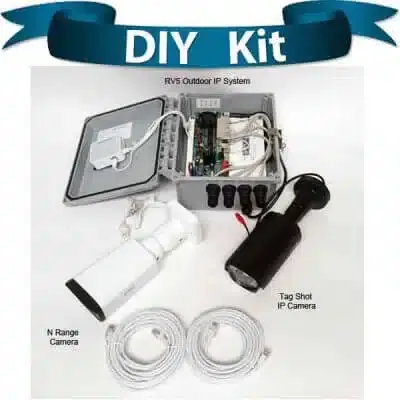 Crafted Enviro Cams EGS-1 Single Lane/Entry or Gate IP Security Camera System (DIY Kit)