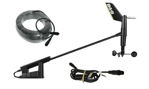 Bargain B&G 000-14843-001 WS310 Wired Wind Pack. Includes 35m mast cable and Interface
