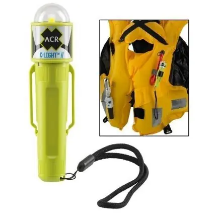 ACR 3963.1 C-Light LED PFD Vest Light with clip, Velcro strap, USCG, SOLAS ("AA batteries required but Not Included") Carded Best Price