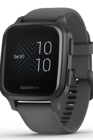 Garmin New OEM Venu® Sq Slate Aluminum Bezel with Shadow Gray Case and Silicone Band, 010-02427-00 Limited Time