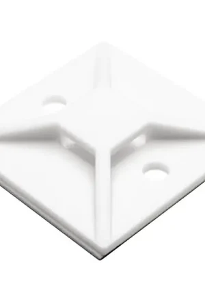 Must Have HellermannTyton 151-28529 CABLE TIE MOUNT, WHITE, 37.7mm X 37.7mm