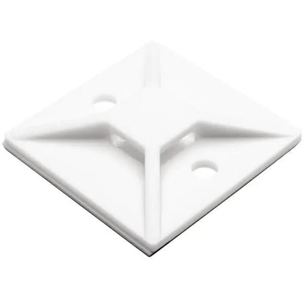 Must Have HellermannTyton 151-28529 CABLE TIE MOUNT, WHITE, 37.7mm X 37.7mm