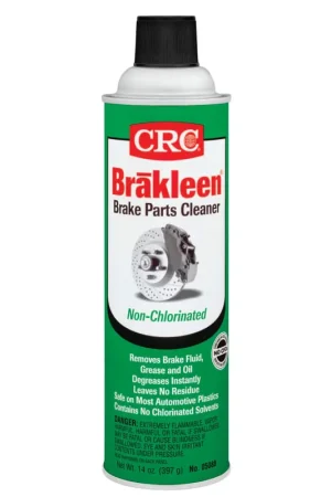 Mega Sale CRC, Brakleen® Brake Parts Cleaner, 20 oz Aerosol Can, Solvent Odor, Non-Chlorinated, High Strength