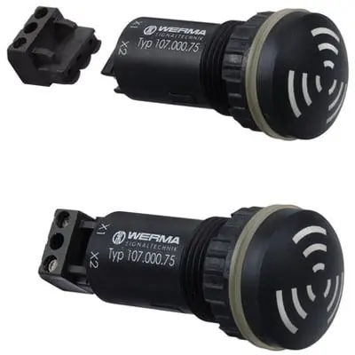 One Day Deal Werma 10700075 BUZZER 24VAC/VDC M22 80DB