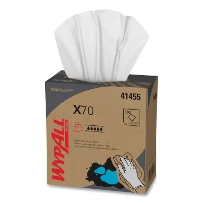 WypAll 414550 DISPOSABLE WIPER 1 PLY WYPALL X70 100/BOX 10 BOX/CASE Low Price