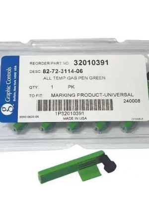 Graphics Control 82-72-3114-06 - GREEN TEMPERATURE PENS Chart Recorder Pen, Green, PK6 Hassle-Free Returns