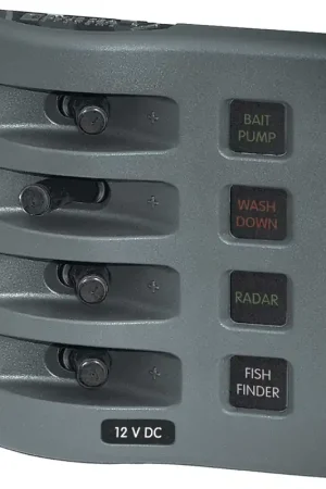 Certified 4 Position 12 volt Switch Panel