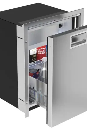 1.8 cubic foot Stainless Steel Drawer Refrigerator with Freezer, AC/DC Instant Buy
