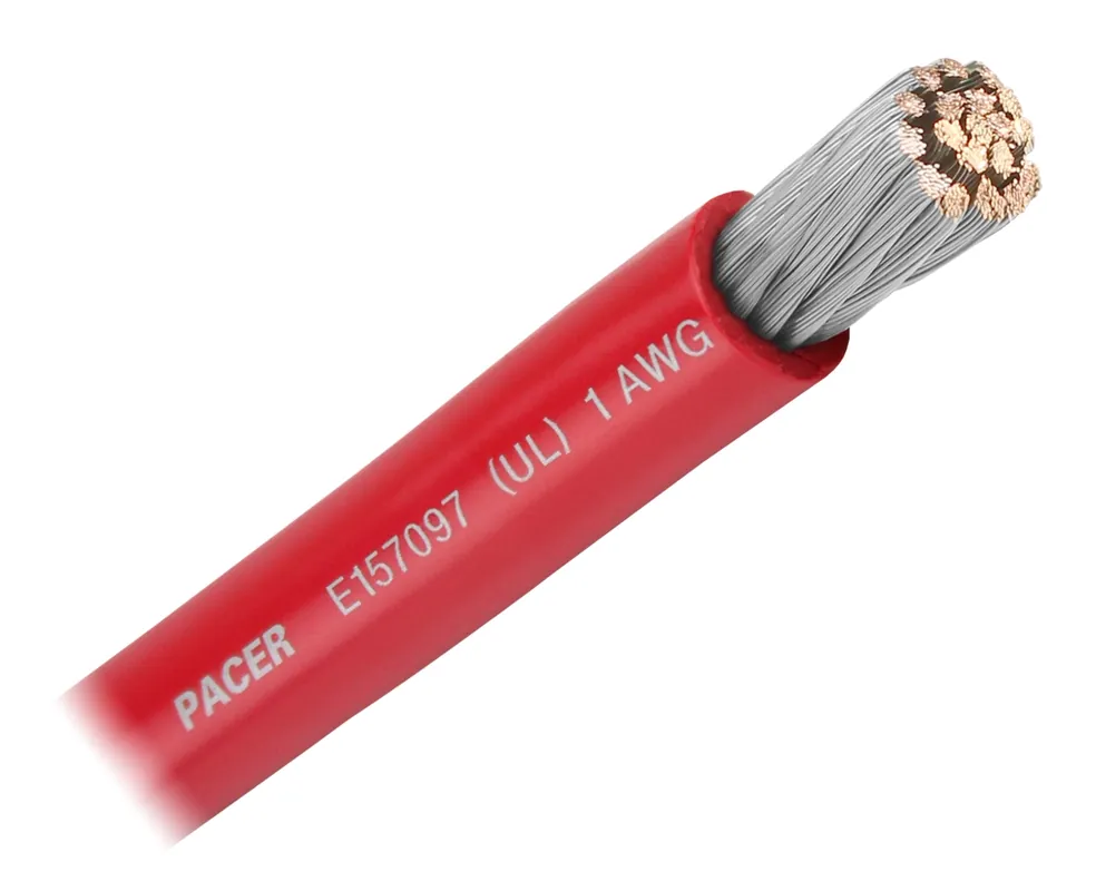 1 AWG Red - 25 foot Order Now