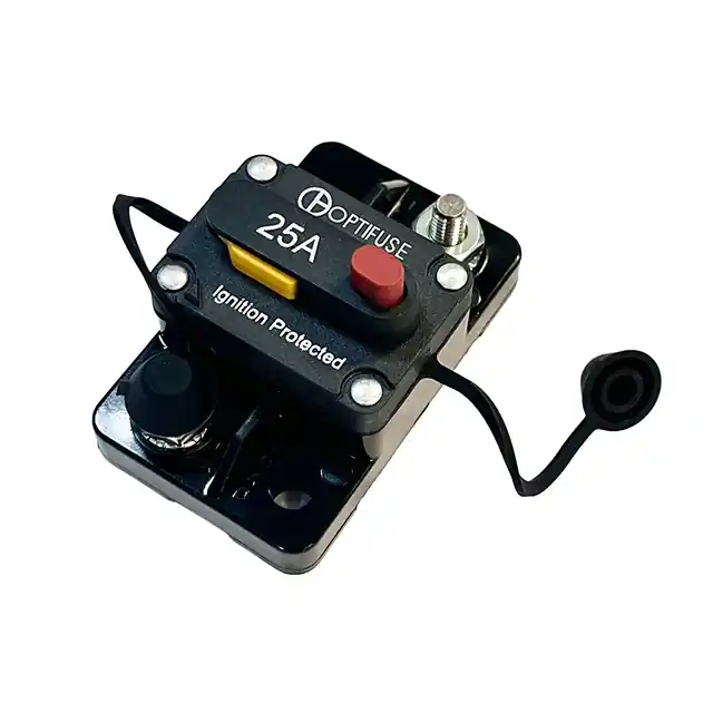 25 amp Manual Reset Push-to-Trip Circuit Breaker, 32 volt Price Cut