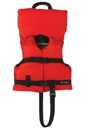 Onyx Nylon General Purpose Life Jacket - Infant/Child Under 50lbs - Red Order Now
