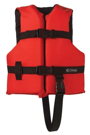 Onyx Nylon General Purpose Life Jacket - Child 30-50lbs - Red Best Seller