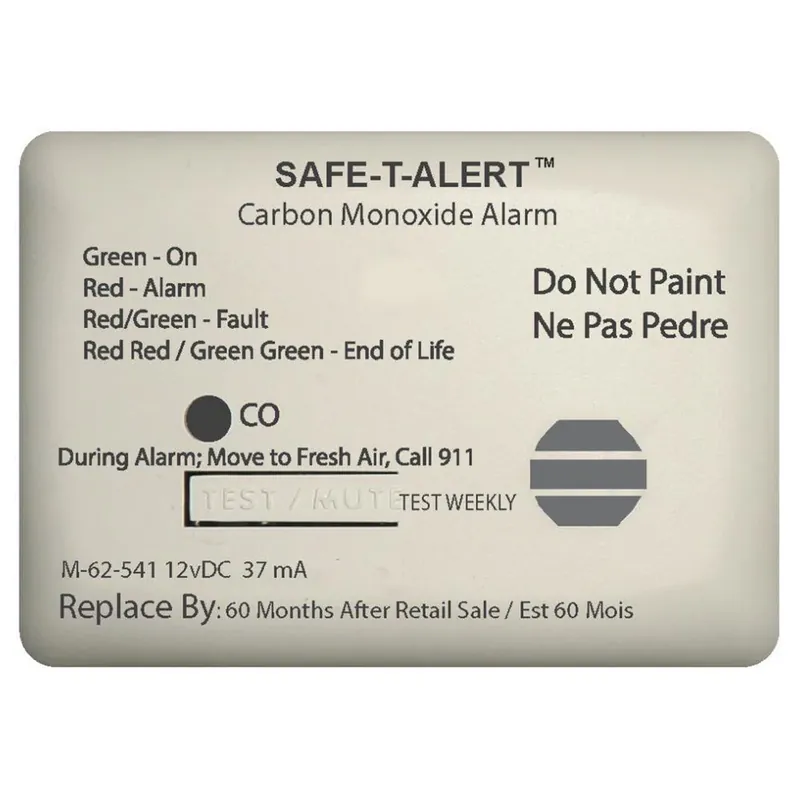 Instant Buy Safe-T-Alert 62 Series Carbon Monoxide Alarm - 12V - 62-541-Marine Surface Mount - White
