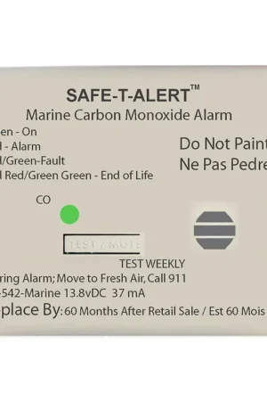 Safe-T-Alert 62 Series Carbon Monoxide Alarm - 12V - 62-542-Marine - Flush Mount - White Fast Shipping