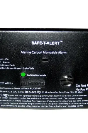 Hot Deal Safe-T-Alert 62 Series Carbon Monoxide Alarm - 12V - 62-542-Marine - Flush Mount - Black