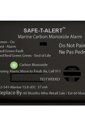 Grab Now Safe-T-Alert 62 Series Carbon Monoxide Alarm - 12V - 62-541-Marine - Surface Mount - Black