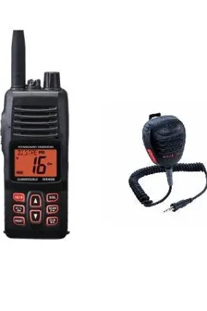 Standard Hx400 5w Handheld Vhf With Cmp460 Speaker Microphone Mega Sale