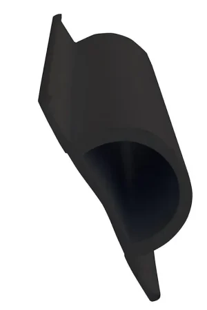 Best Choice Dock Edge Standard "D" PVC Profile - 16' Roll - Black