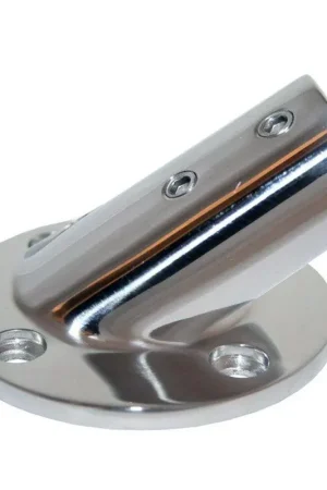 Affordable Whitecap ⅞" O.D. 30° Round Base SS Rail Fitting
