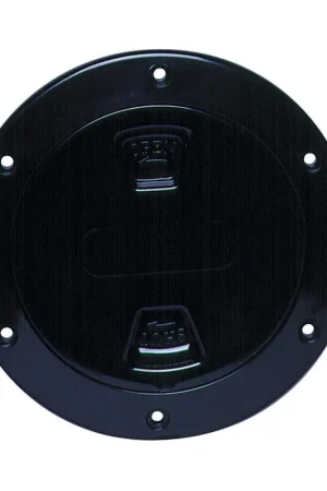 Beckson 4" Smooth Center Screw-Out Deck Plate - Black Popular