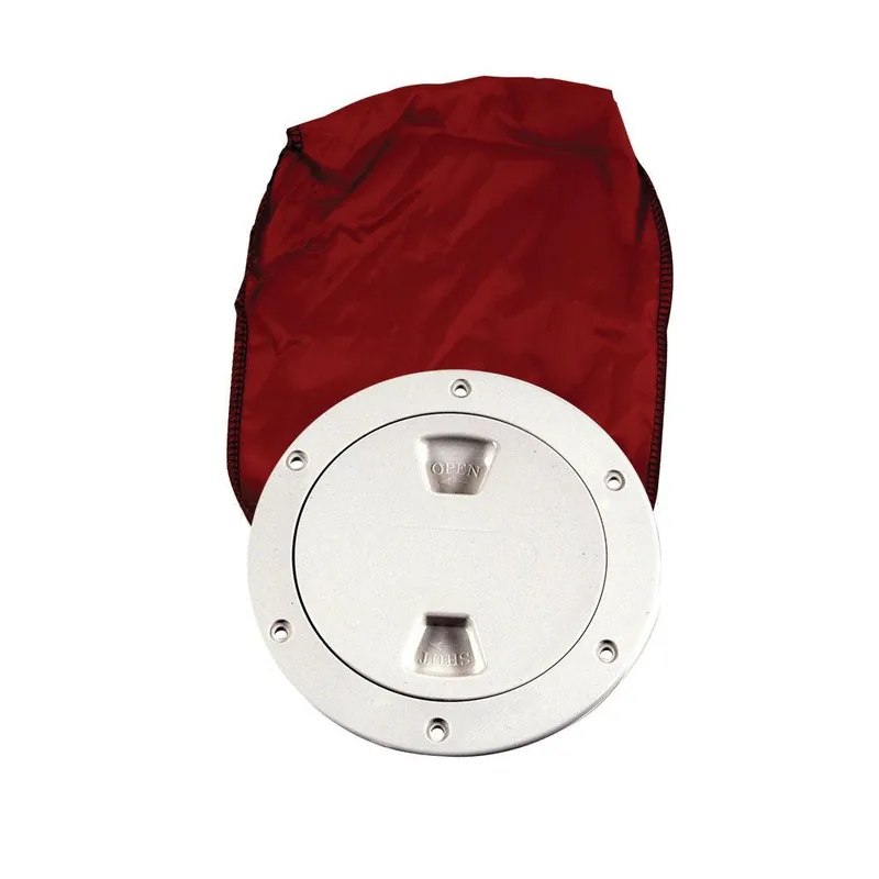 Beckson 4" Stow-Away Deck Plate - White w/12" Bag Price Drop