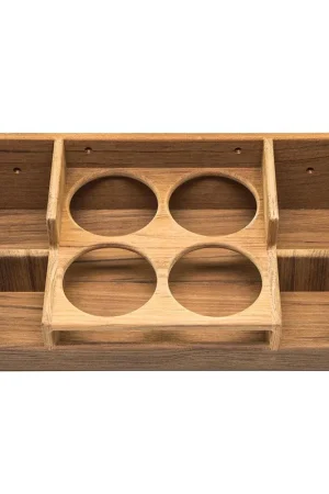 Best Choice Whitecap Teak Bar Rack