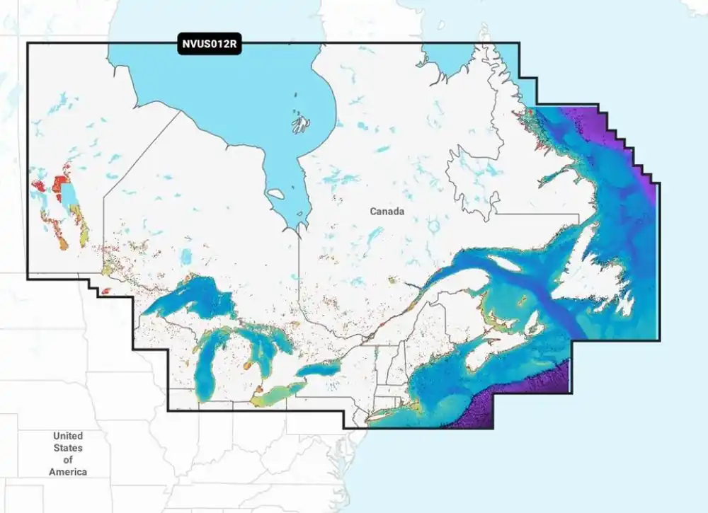 Cheap Garmin Nvus012r Navionics+ Vision+ Canada East & Great Lakes Microsd