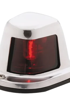 Attwood 1-Mile Deck Mount, Red Sidelight - 12V - Stainless Steel Housing Instant Buy