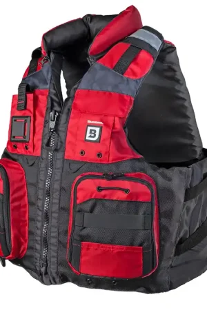 Bluestorm Classic Adult Fishing Life Jacket - Nitro Red - S/M New Arrival