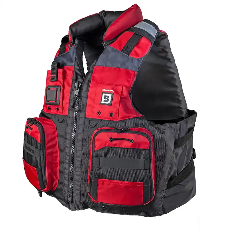 Bluestorm Classic Adult Fishing Life Jacket - Nitro Red - S/M New Arrival