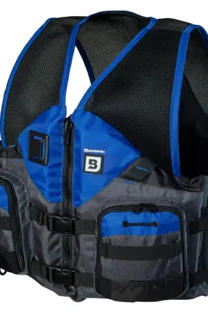 Best Choice Bluestorm Sportsman Adult Mesh Fishing Life Jacket - Deep Blue - L/XL