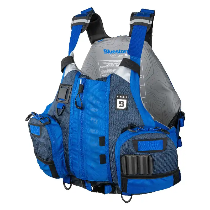 Best Choice Bluestorm Kinetic Kayak Fishing Vest - Deep Blue - 2XL/3XL