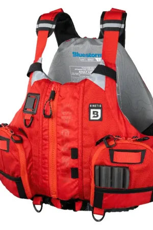 Bluestorm Kinetic Kayak Fishing Vest - Nitro Red - 2XL/3XL Weekend Sale