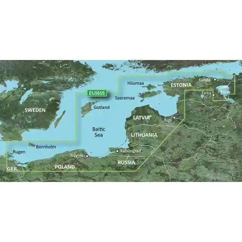Budget Garmin BlueChart g2 HD - HXEU065R - Baltic Sea East Coast - microSD/SD