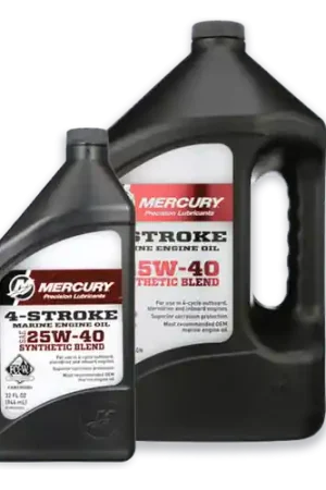 OEM Mercury 25W40 Synthetic Blend Oil 8M0078629 8M0078630 Sale