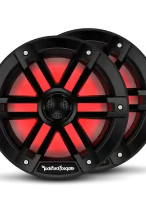 Genuine M1 8†Color Optix Marine 2-Way Speakers (pr) Black M1-8B