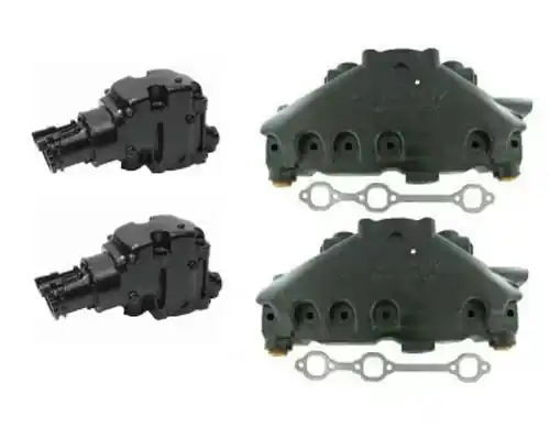 (7 Degree) DRY JOINT OEM MerCruiser 4.3 V6 Exhaust Manifold and Riser Kit 864612T01 864309T02 While Supplies Last